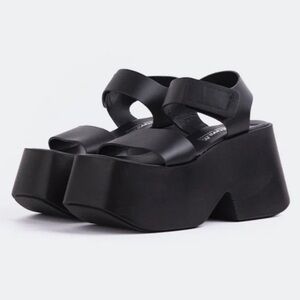 L'intervalle Leather Platform Sandals s7.5